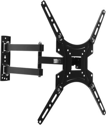 Кронштейн для телевизора Buro FL4S, 20-65", настенный, поворотно-выдвижной и наклонный,  черный  [bm25a74ts3]