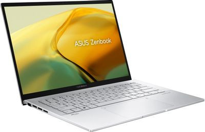 Ноутбук ASUS Zenbook 14 UX3402VA-KP697 14", IPS, Intel Core i5 13500H 2.6ГГц, 12-ядерный, 16ГБ LPDDR5, 512ГБ SSD,  Intel Iris Xe graphics, без операционной системы, серебристый [90nb10g6-m014z0]