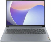Ноутбук Lenovo IdeaPad Slim 3 16IAH8 16", 2023, IPS, Intel Core i5 12450H 2ГГц, 8-ядерный, 8ГБ LPDDR5, 512ГБ SSD,  Intel UHD Graphics, без операционной системы, серый [83es0012rk]