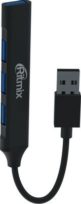 Хаб (разветвитель) Ritmix CR-4400, серый [80001681]