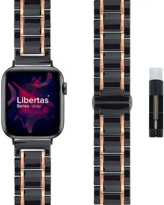 Ремешок LYAMBDA Libertas для Apple Watch Series 3/4/5/6/SE/7, розовое золото [ds-apg-06-40-bg]