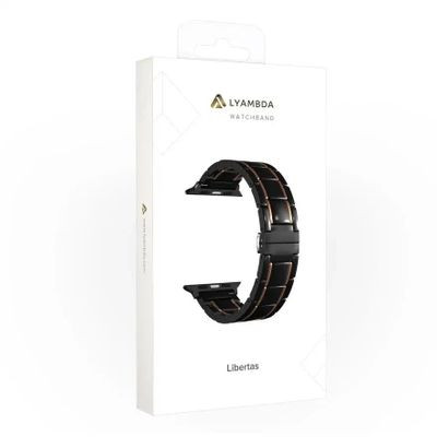 Ремешок LYAMBDA Libertas для Apple Watch Series 3/4/5/6/SE/7, розовое золото [ds-apg-06-40-bg]
