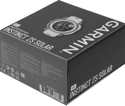 Смарт-часы Garmin Instinct 2s Solar,  40мм,  1.2",  белый/черный/белый [010-02564-03]