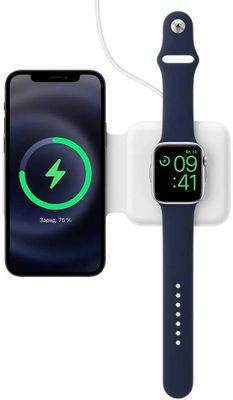 Беспроводное зарядное устройство Apple А2458,  3A,  белый [mhxf3am/a]