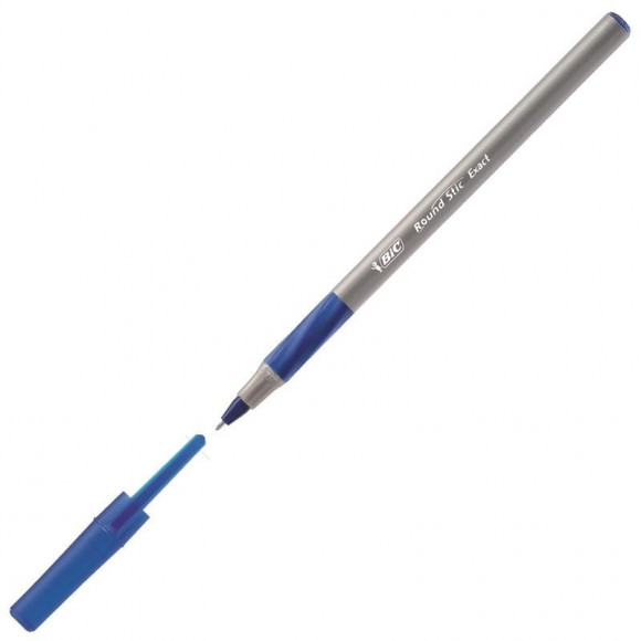 Ручка шариковая BiC Round Stic Exact, синяя, 0,35 мм