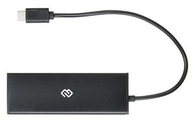 Хаб (разветвитель) Digma HUB-4U2.0-UC-B, черный