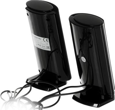 Колонки Defender SPK-210,  2.0,  черный [65210]