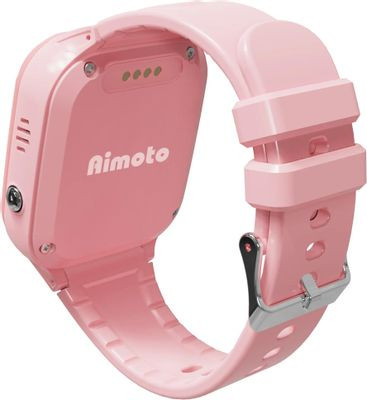 Смарт-часы Кнопка Жизни Aimoto Omega 4G,  42мм,  1.44",  розовый/розовый [9250102]
