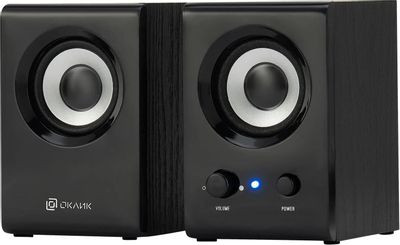Колонки Oklick OK-160,  2.0,  черный [417559]