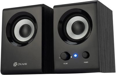 Колонки Oklick OK-160,  2.0,  черный [417559]