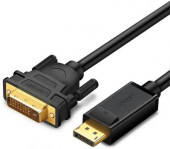 Кабель аудио-видео UGREEN DP103,  DisplayPort (m)  -  DVI-D (m),  1.5м, черный [10243]