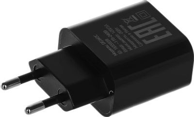 Сетевое зарядное устройство Digma DGW2C,  USB-C,  20Вт,  3A,  черный [dgw2c0f010bk]