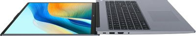 Ноутбук Huawei MateBook D 16 MCLG-X 16", 2024, IPS, Intel Core i5 13420H 2.1ГГц, 8-ядерный, 16ГБ 512ГБ SSD,  Intel UHD Graphics, без операционной системы, серый космос [53013ydl]