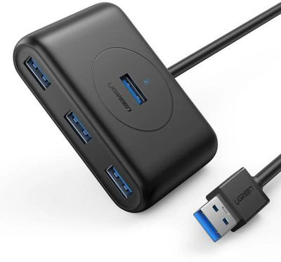 Хаб (разветвитель) UGREEN CR113, черный