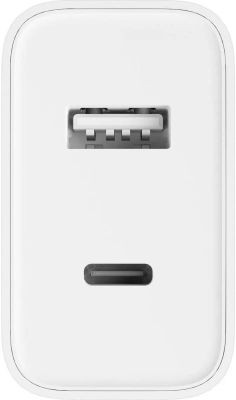 Сетевое зарядное устройство Xiaomi Mi 33w Wall Charger,  USB-C + USB-A,  3A,  белый [bhr4996gl]