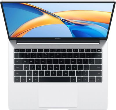 Ноутбук Honor MagicBook X14 2024 FRI-H56 14", 2024, IPS, AMD Ryzen 5 7640HS 4.3ГГц, 6-ядерный, 16ГБ LPDDR5x, 512ГБ SSD,  AMD Radeon  760M, без операционной системы, серебристый [5301akax]