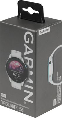 Смарт-часы Garmin Forerunner 255,  33мм,  1.3",  белый/белый [010-02641-31]