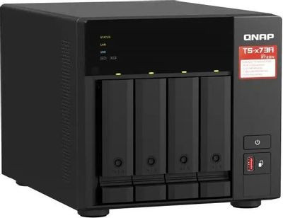 Сетевое хранилище NAS Qnap TS-473A-8G 4-bay настольный Ryzen V1500B
