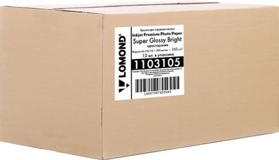 Фотобумага Lomond для струйной печати, 500л, 260г/м2, ярко-белый, покрытие высокоглянцевое [1103105]