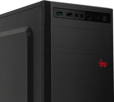 Компьютер iRU Home 320A5SE,  AMD Ryzen 5 PRO 4650G,  DDR4 16ГБ, 512ГБ(SSD),  AMD Radeon Graphics,  Free DOS,  черный [2007099]