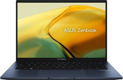 Ноутбук ASUS Zenbook 14 UX3402VA-KP696 14", IPS, Intel Core i5 13500H 2.6ГГц, 12-ядерный, 16ГБ LPDDR5, 512ГБ SSD,  Intel Iris Xe graphics, без операционной системы, синий [90nb10g1-m014w0]