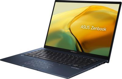 Ноутбук ASUS Zenbook 14 UX3402VA-KP696 14", IPS, Intel Core i5 13500H 2.6ГГц, 12-ядерный, 16ГБ LPDDR5, 512ГБ SSD,  Intel Iris Xe graphics, без операционной системы, синий [90nb10g1-m014w0]
