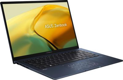 Ноутбук ASUS Zenbook 14 UX3402VA-KP696 14", IPS, Intel Core i5 13500H 2.6ГГц, 12-ядерный, 16ГБ LPDDR5, 512ГБ SSD,  Intel Iris Xe graphics, без операционной системы, синий [90nb10g1-m014w0]