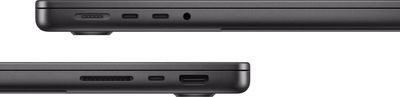 Ноутбук Apple MacBook Pro 14 M3 Pro A2992 14.2", 2023, Retina XDR, Apple M3 Pro 11 core 4ГГц, 11-ядерный, 18ГБ 512ГБ SSD,  Mac OS, черный космос [mrx33ll/a]