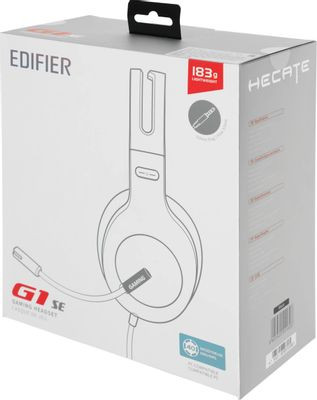 Гарнитура игровая Edifier G1SE, для компьютера и игровых консолей, накладные, проводные, черный Гарнитура игровая Edifier G1SE, для компьютера и игровых консолей, накладные, проводные, черный