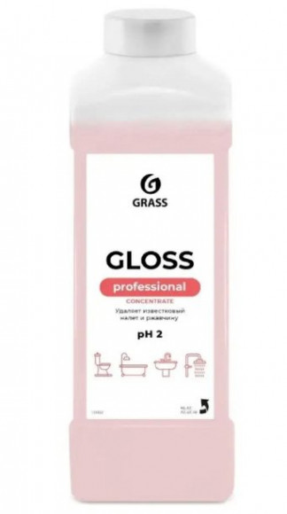 Грасс Gloss Concentrate КислотноеСредство от налета, ржавчины и камня, 1 литр