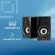 Колонки Bluetooth Oklick OK-166 BT,  2.0,  черный [1112254]