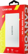 Внешний аккумулятор (Power Bank) Canyon PB-106,  10000мAч,  белый [cne-cpb1006w]