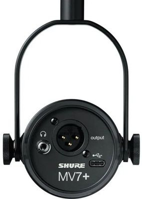 Микрофон SHURE MV7+-K,  черный