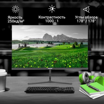 23.8" Монитор Digma Progress 24P503F,  1920x1080,  IPS,  100Гц,  1хHDMI,  1хDP,  темно-серый [dm24sb04]