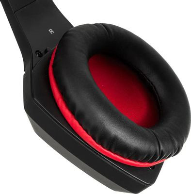 Гарнитура игровая Sven AP-U880MV,  для компьютера, мониторные,  проводные, черный  / красный [sv-016739]