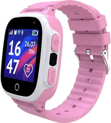 Смарт-часы Кнопка Жизни Aimoto Lite,  1.44",  розовый/розовый [9101202]