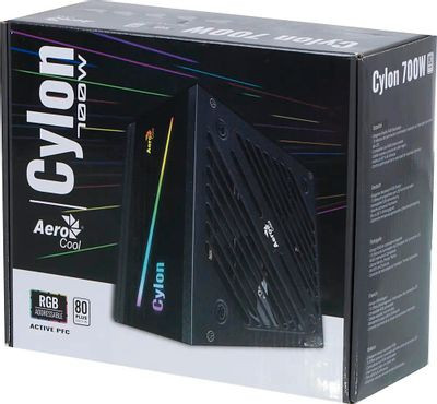 Блок питания Aerocool CYLON 700,  700Вт,  120мм,  черный, retail