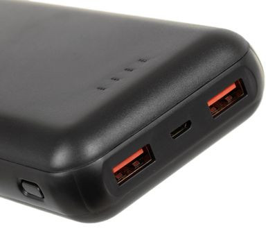 Внешний аккумулятор (Power Bank) Buro BPF20E,  20000мAч,  черный [bpf20e22pbk]