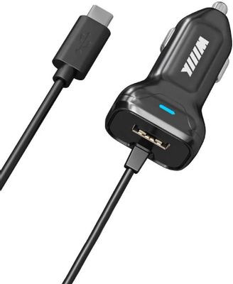 Автомобильное зарядное устройство Wiiix CH-4-2-06,  USB,  USB type-C,  2A,  черный