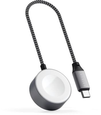 Беспроводное зарядное устройство  Satechi,  USB type-C,  серый [st-tcaw7cm]