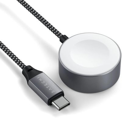 Беспроводное зарядное устройство  Satechi,  USB type-C,  серый [st-tcaw7cm]