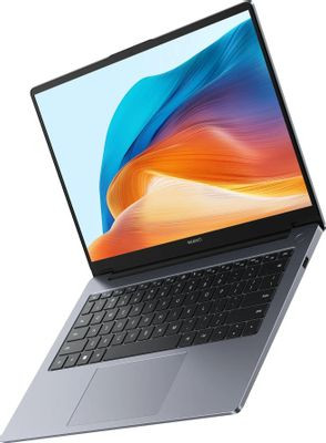 Ноутбук Huawei MateBook D 14 14", 2024, IPS, Intel Core i5 12450H 2ГГц, 8-ядерный, 16ГБ LPDDR4x, 512ГБ SSD,  Intel UHD Graphics, без операционной системы, серый космос [53013xet]