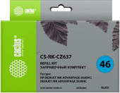 Заправочный набор Cactus CS-RK-CZ637, для HP, 30мл, черный