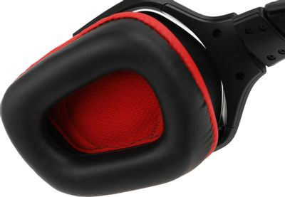 Гарнитура Logitech G331,  для компьютера и игровых консолей, мониторные,  проводные, черный  / красный [981-000758]