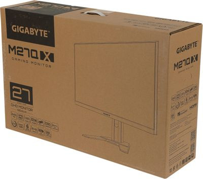 27" Монитор Gigabyte M27Q X,  2560x1440,  IPS,  240Гц,  2хHDMI,  1хDP,  1хType-С, черный [9dm27qx-00-2abeu]