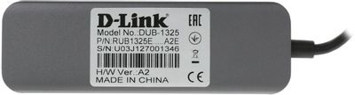 Хаб (разветвитель) D-Link DUB-1325/A2A, серый
