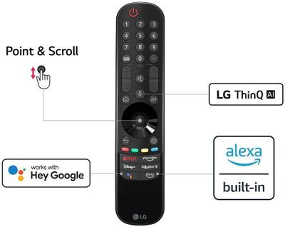 43" Телевизор LG 43NANO766QA.ARUB, NanoCell, 4K Ultra HD, синяя сажа, СМАРТ ТВ, WebOS