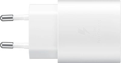 Сетевое зарядное устройство Samsung EP-TA800,  USB type-C,  USB type-C,  25Вт,  3A,  белый [ep-ta800xwegww]
