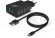 Сетевое зарядное устройство BORASCO 37264,  2xUSB,  USB type-C,  2.4A,  черный