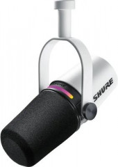 Микрофон SHURE MV7+-W,  белый